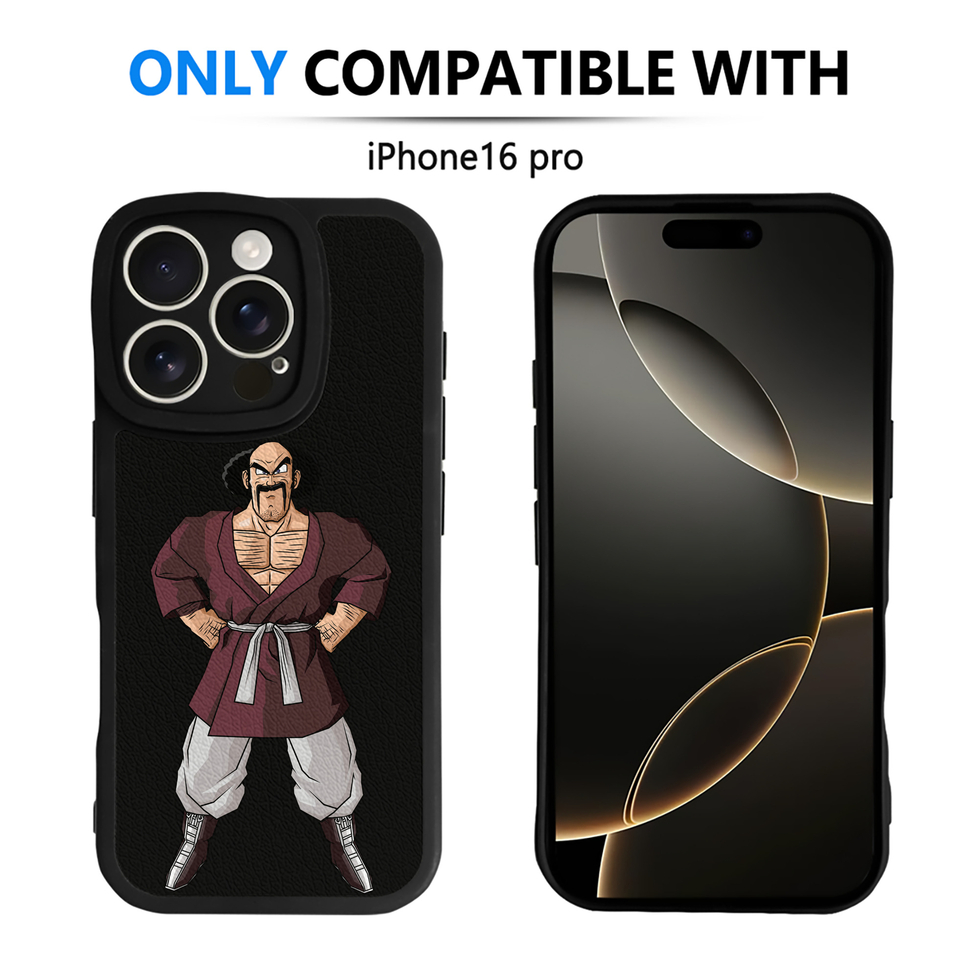 （画像用） ドラゴンボール DRAGON BALL 【iPhone 16シリーズ対応】シリコンスマホケース（レザー調） 材質：シリコン